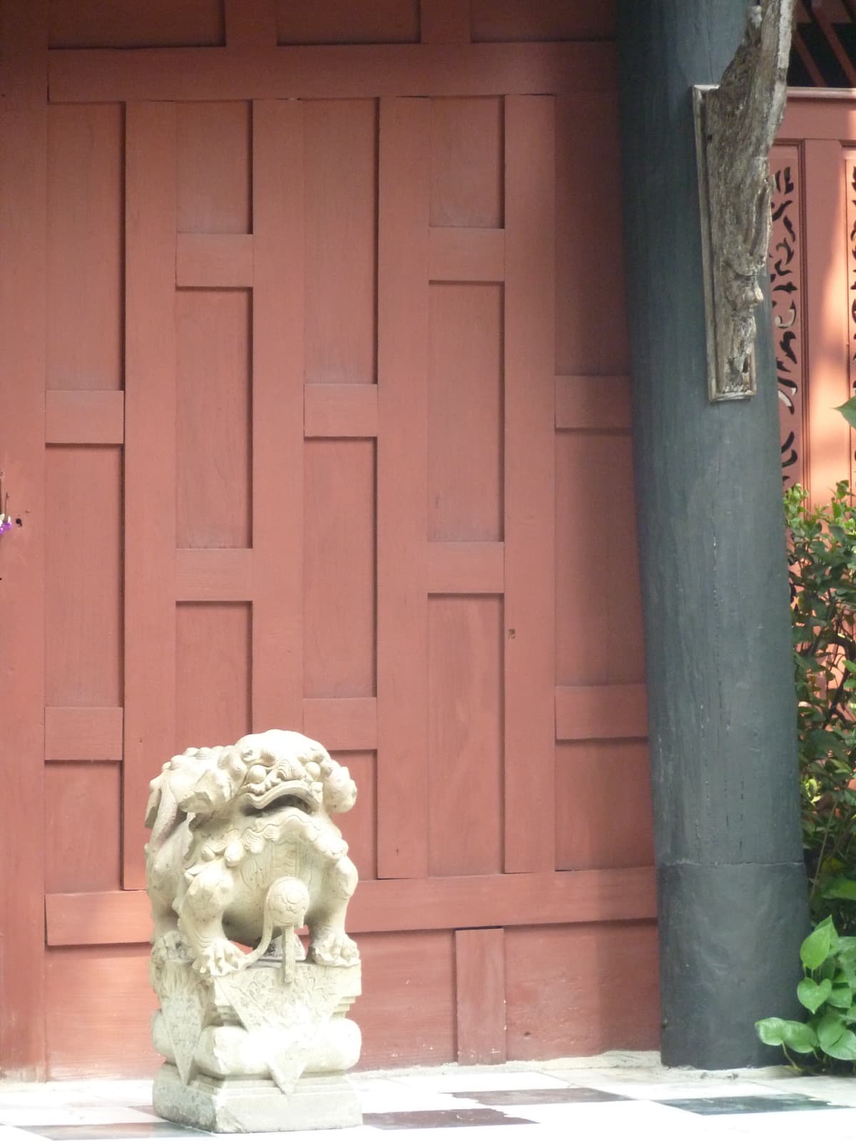 Wooden house detail at Jim Thompson House in Bangkok