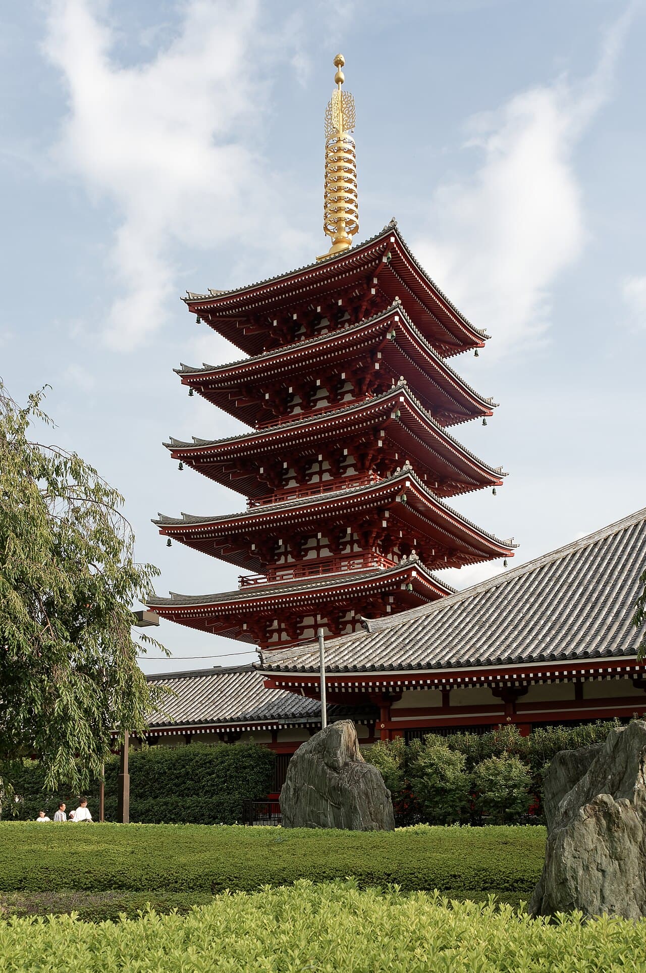 Five-storied pagoda at Senso-ji in Asakusa, Tokyo