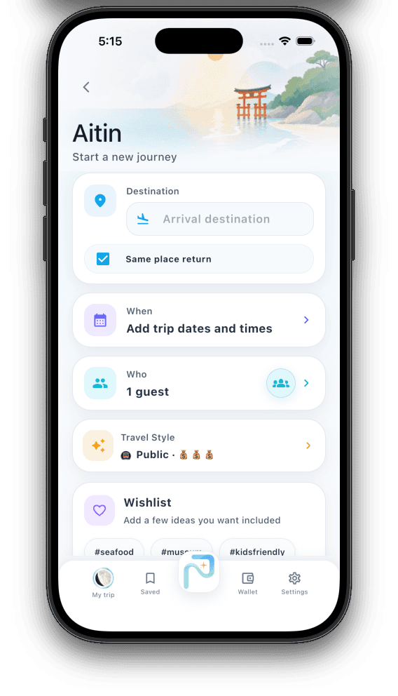Start Journey app screen preview